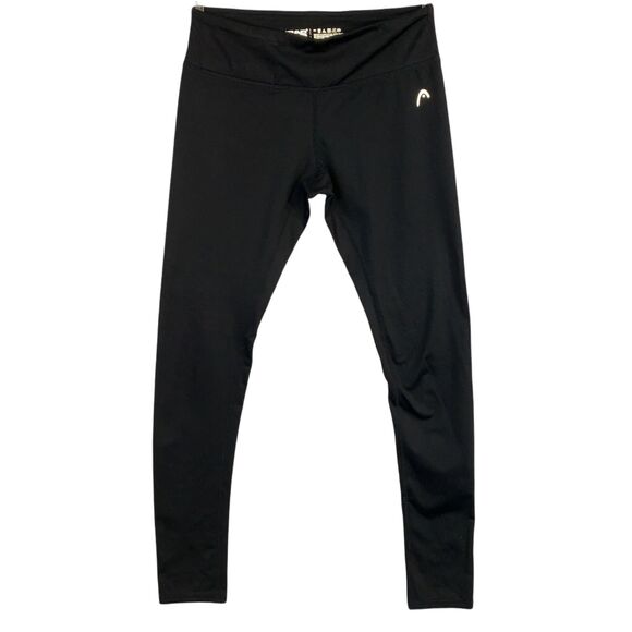 HEAD Womens Leggings Slim Ankle Fit Athletic Workout Running Yoga Black Small - Picture 1 of 13